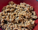 簡単☆混ぜるだけ♬ひき肉と卵焼のそぼろ丼作り方4写真