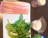 簡単☆小松菜ミルク煮作り方1写真