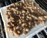 ふじっこ煮しそ昆布×納豆チーズパン作り方1写真