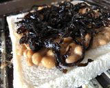 ふじっこ煮しそ昆布×納豆チーズパン作り方2写真