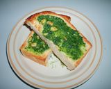 新たまとベーコンのジェノベーゼ作り方9写真