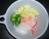新たまと茹でキャベツのサラダ作り方3写真