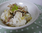 みょうがと塩こんぶの混ぜごはん作り方4写真