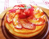 スキレットで作る☆りんごのパンケーキ作り方6写真