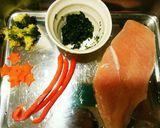 犬ご飯　Xmasチキンロール作り方1写真