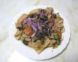 白菜、柿と豚肉炒め作り方9写真