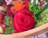 常備菜　ビーツご飯のお弁当　詰め方　簡単作り方7写真