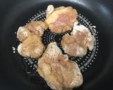 少ない油で！フライパンで！鶏の唐揚げ作り方4写真