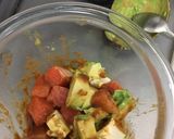 醤油麹deサーモンとクリームチーズ丼作り方2写真