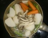 蕪と鶏肉のスープ作り方5写真