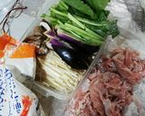 貴女風味で豚太巻き野菜巻き♥️ゆりさん風作り方1写真