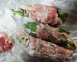 貴女風味で豚太巻き野菜巻き♥️ゆりさん風作り方3写真