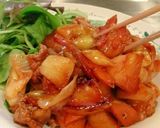 懐かしの味！豚肉とりんごのケチャップ炒め作り方6写真