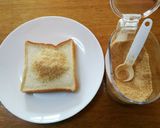 おからパウダー★チーズケーキ風？トースト作り方4写真