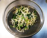 簡単!もやしとほうれん草の磯香和え作り方1写真