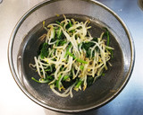 簡単！もやしとほうれん草の磯香和え作り方1写真