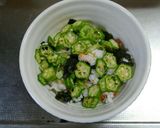オクラで簡単！とろみスープ茶漬け作り方3写真