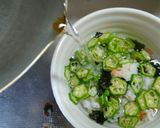 オクラで簡単！とろみスープ茶漬け作り方4写真