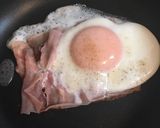 ハムエッグ丼作り方5写真