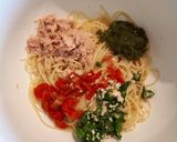 ツナ缶とめかぶのトロうまパスタ作り方3写真