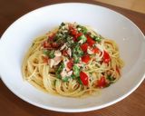 ツナ缶とめかぶのトロうまパスタ作り方4写真