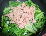 小松菜のシーチキン炒め作り方4写真