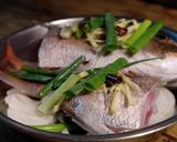 電鍋で【蒸し魚・清蒸魚】作り方5写真