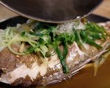 電鍋で【蒸し魚・清蒸魚】作り方9写真