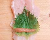 鶏ささみの海苔しそ梅ロールフライ作り方1写真