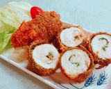 鶏ささみの海苔しそ梅ロールフライ作り方8写真