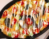 アンチョビ海老マヨオープンオムレツ(動画作り方14写真