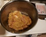 余り物で！鶏胸肉のチーズトマトハンバーグ作り方2写真