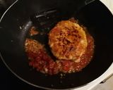 余り物で！鶏胸肉のチーズトマトハンバーグ作り方5写真