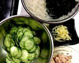 糸寒天 わかめたっぷり酢の物作り方1写真