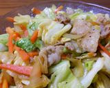 豚キャベカレー炒め♪作り方7写真
