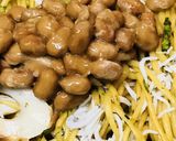 納豆パック＆しらすパックの焼きそば作り方4写真
