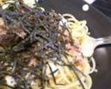 手抜きごはん❤ツナねぎマヨぽん酢パスタ作り方4写真