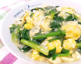 ほうれん草と鶏挽き肉の卵とじ作り方5写真