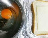 おかか昆布入りスクランブルeggトースト作り方1写真