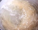 しめじとベーコンのにんにく醤油パスタ作り方2写真