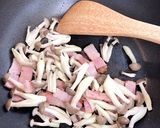 しめじとベーコンのにんにく醤油パスタ作り方3写真