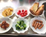 チーズフォンデュ＆マヨタマの彩り添え作り方2写真