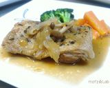 バルサミコ醤油のトンテキ☆豚肉ステーキ作り方17写真