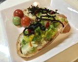 白菜漬物しそ昆布バターバケットトースト作り方4写真