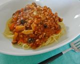 レトルトで簡単本格ミートソースパスタ作り方5写真
