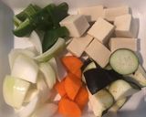 高野豆腐と野菜の甘酢炒め作り方1写真