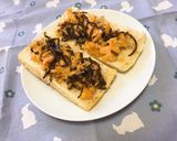 新定番朝食★‼︎鮭昆布トースト作り方2写真