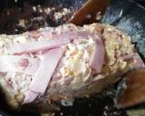 残ったハム、ベーコン、生玉ねぎでオムレツ作り方8写真