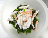 レンジ☆ほうれん草カニカマ胡麻マヨサラダ作り方6写真