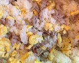 簡単シンプルな牛肉ガーリック炒飯作り方5写真